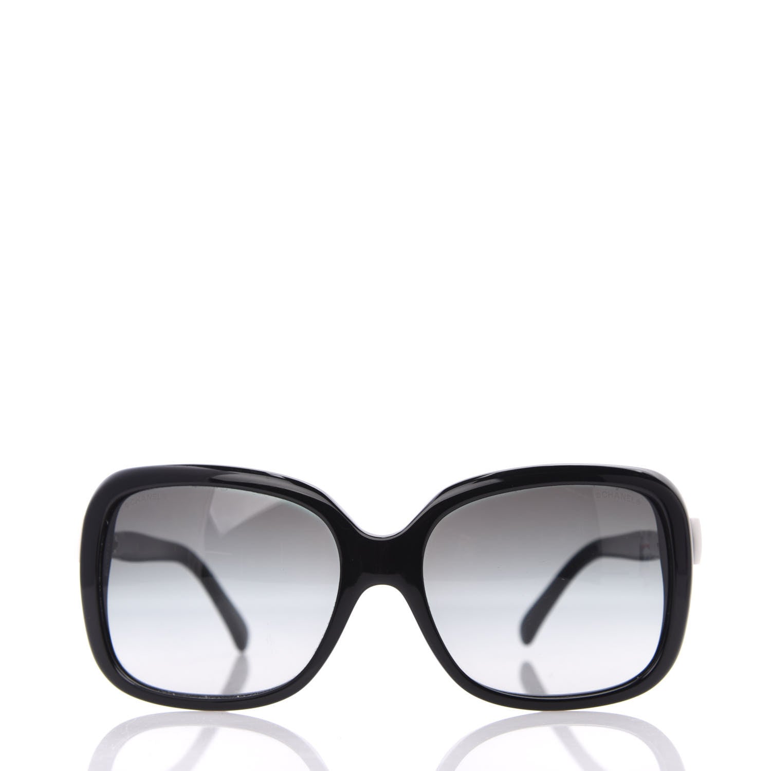 Chanel CC Bow Sunglasses 5171 Black White 2 of 8