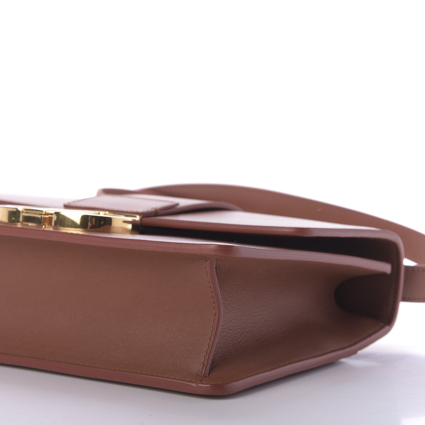 Calfskin 30 Montaigne Flap Bag Dark Tan