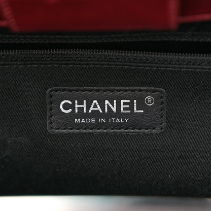 Chanel Glazed Calfskin Quilted Large CC Delivery Tote Burgundy 6 of 13