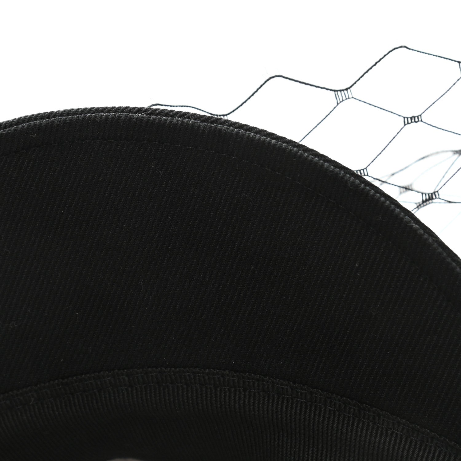 Christian Dior Cotton Canvas Arty Cap with Veil 57 Black 9 of 9