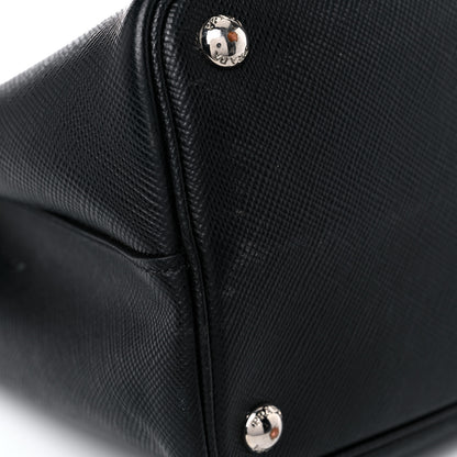 Prada Saffiano Cuir Medium Double Handle Tote Black 13 of 25