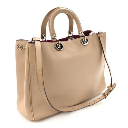 Christian Dior Smooth Calfskin Large Diorissimo Tote Beige Fuchsia 3 of 9