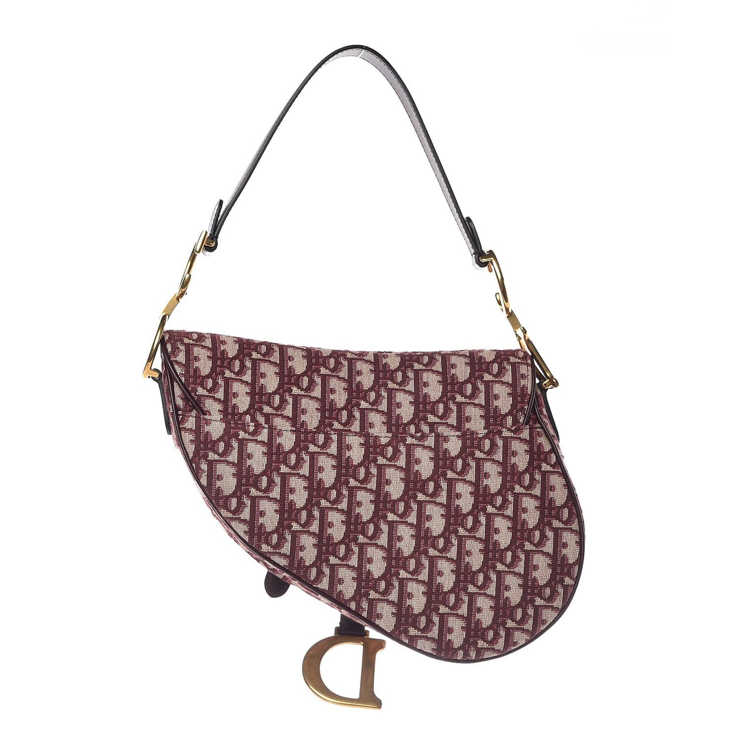 Oblique Saddle Bag Burgundy