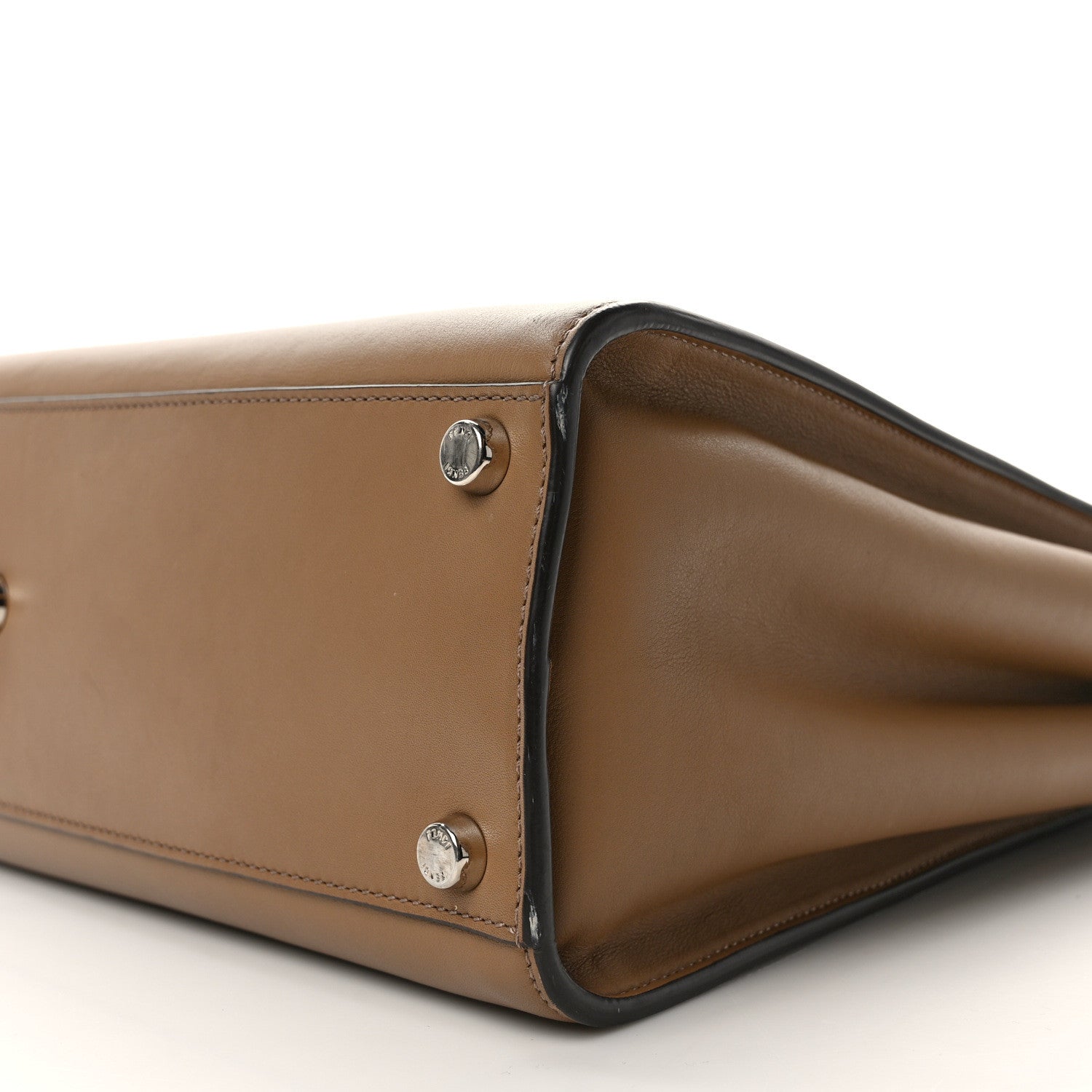 Fendi Vitello Tahiti Burro Large Peekaboo Iconic Essentially Satchel Sand Blueberry 8 of 11