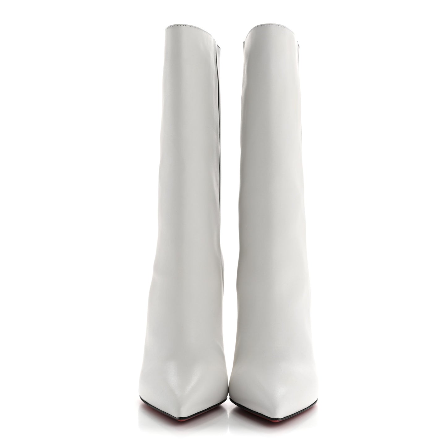 Calfskin Astrilarge 100 Booties 37.5 White Black