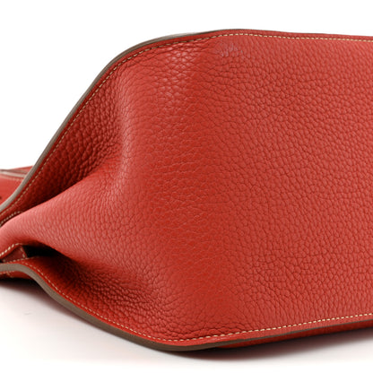 Hermes Taurillon Clemence Jypsiere 34 Bougainvillea 9 of 12