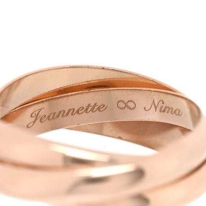 Cartier 18K Pink Gold Classic Trinity Ring 61 9.5 4 of 6
