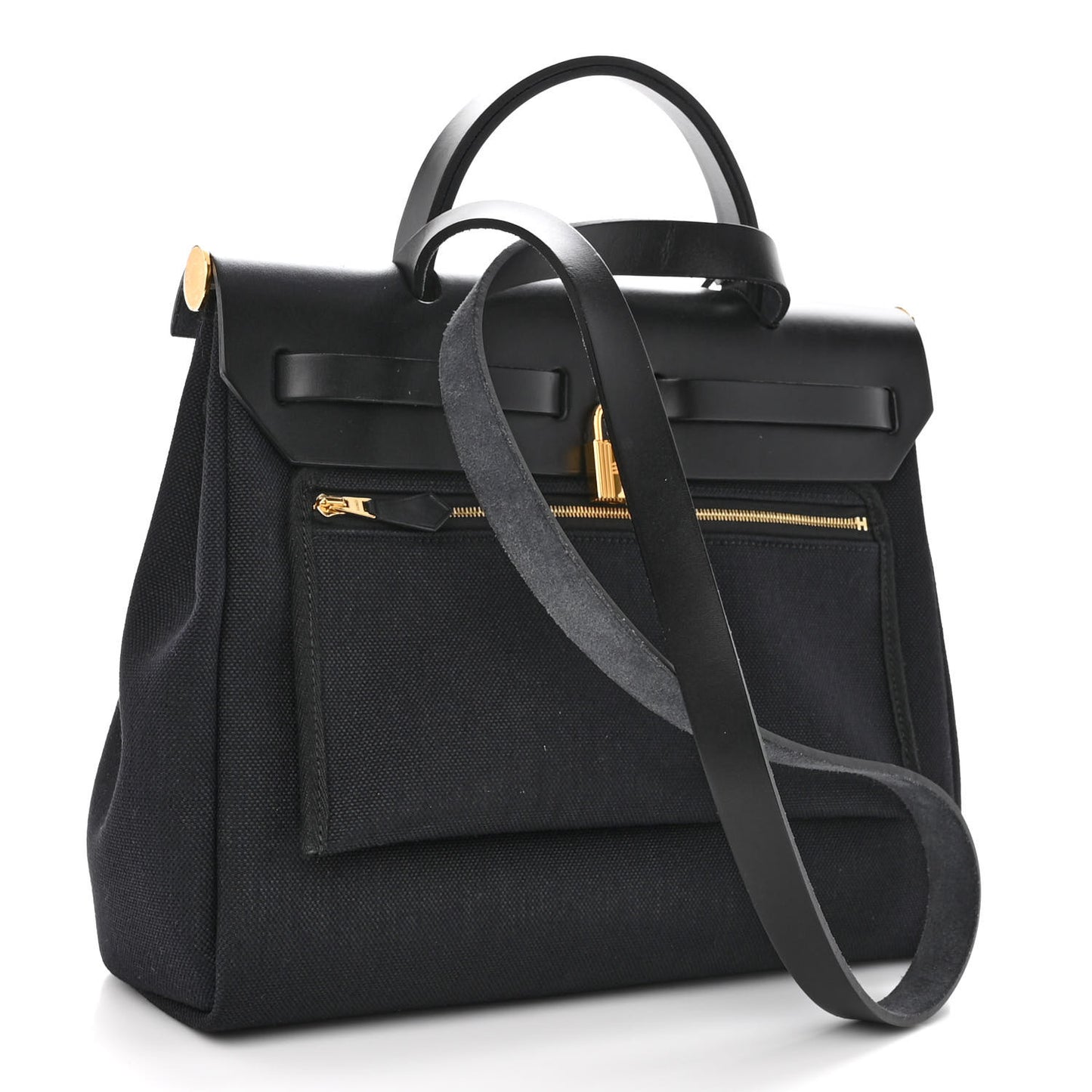Military Toile Vache Hunter Herbag Zip Retourne 31 PM Bleu Marine Black
