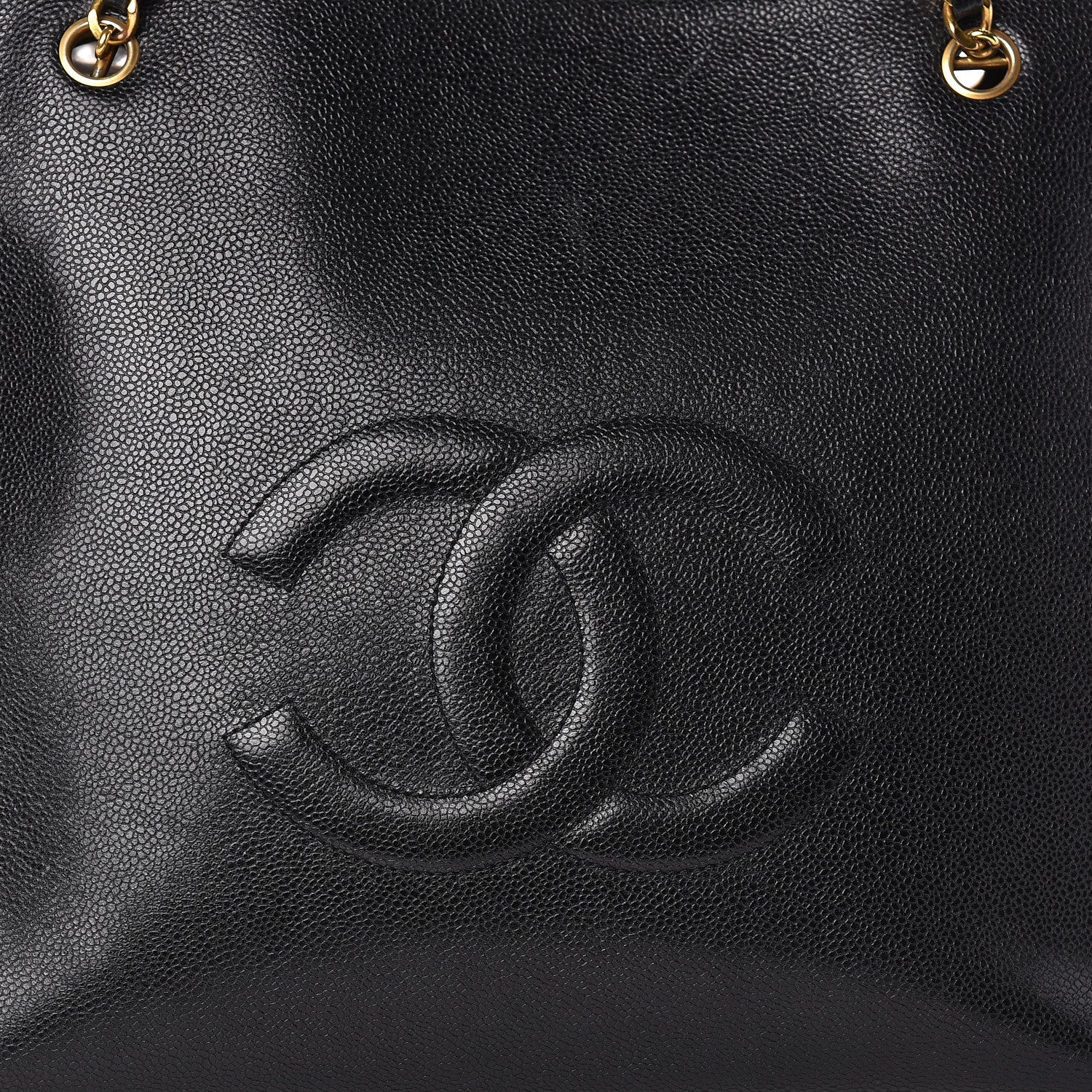 Chanel Caviar Large CC Shoulder Bag Black 12 of 12