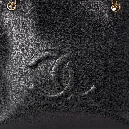 Chanel Caviar Large CC Shoulder Bag Black 12 of 12