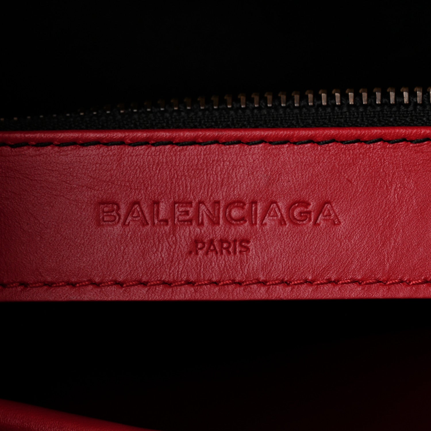 Balenciaga Calfskin Love Perforated Blackout Hardware City Rouge Profond 7 of 12