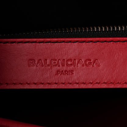 Balenciaga Calfskin Love Perforated Blackout Hardware City Rouge Profond 7 of 12