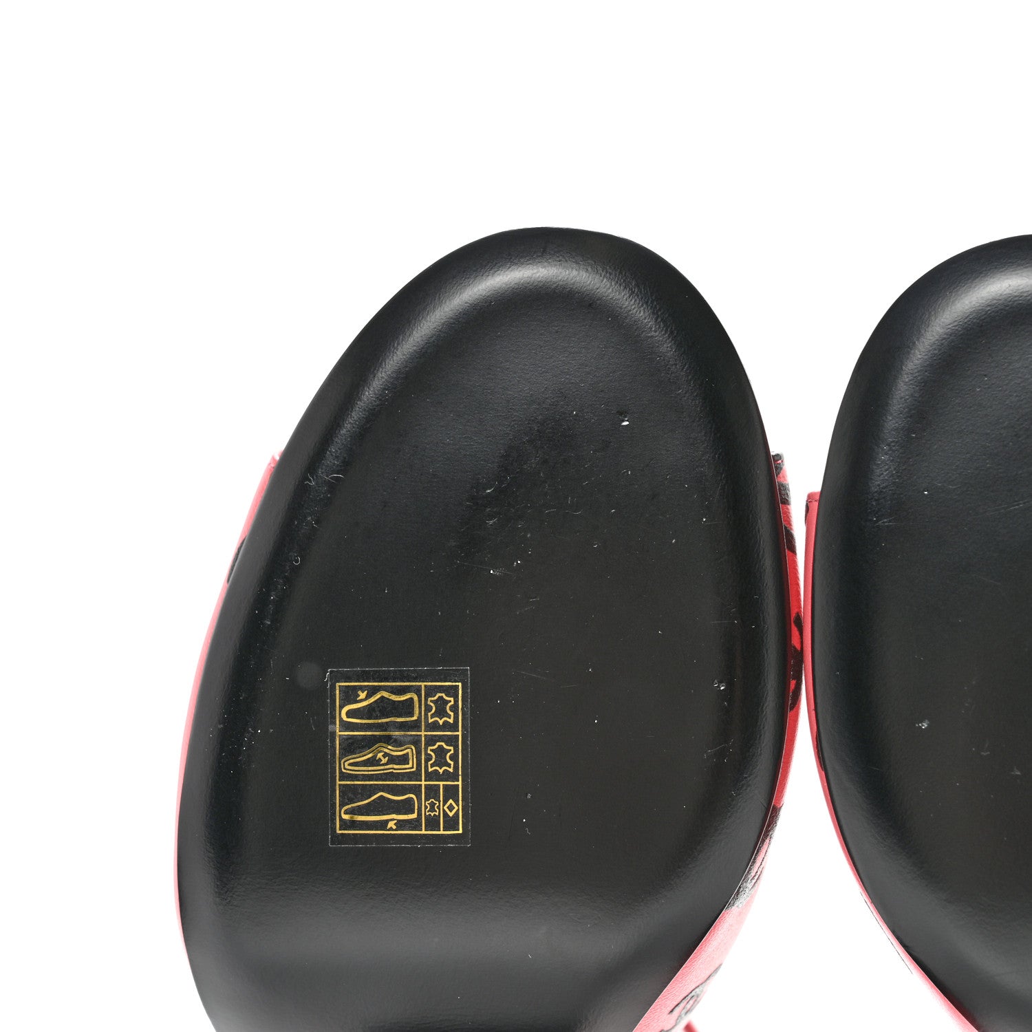 Chanel Lambskin Printed CC Sandals 39 Pink Black 8 of 13