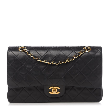 Chanel Lambskin Quilted Medium Double Flap Black 1 of 10