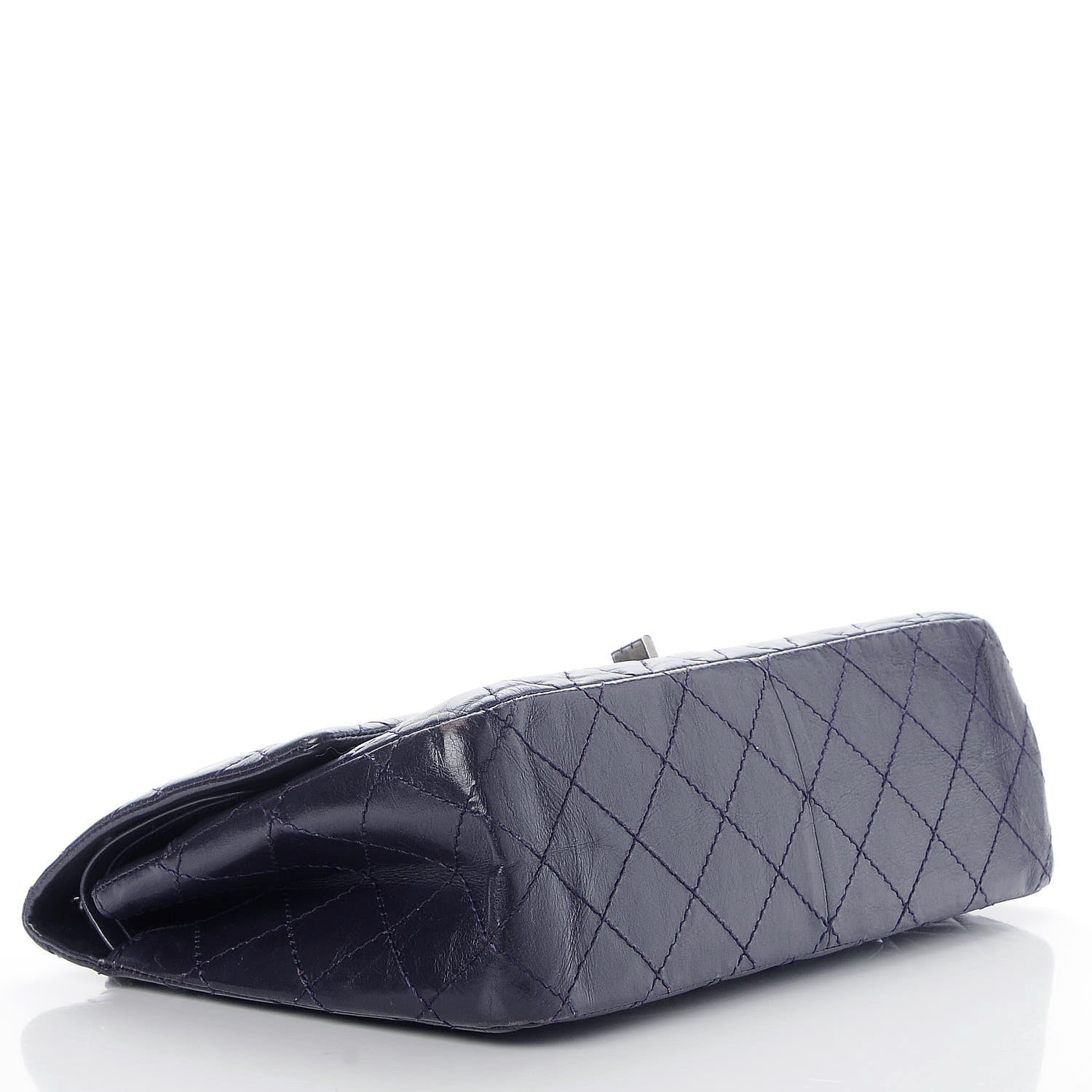 Chanel Aged Calfskin Quilted 2.55 Reissue 226 Flap Dark Purple 5 of 11