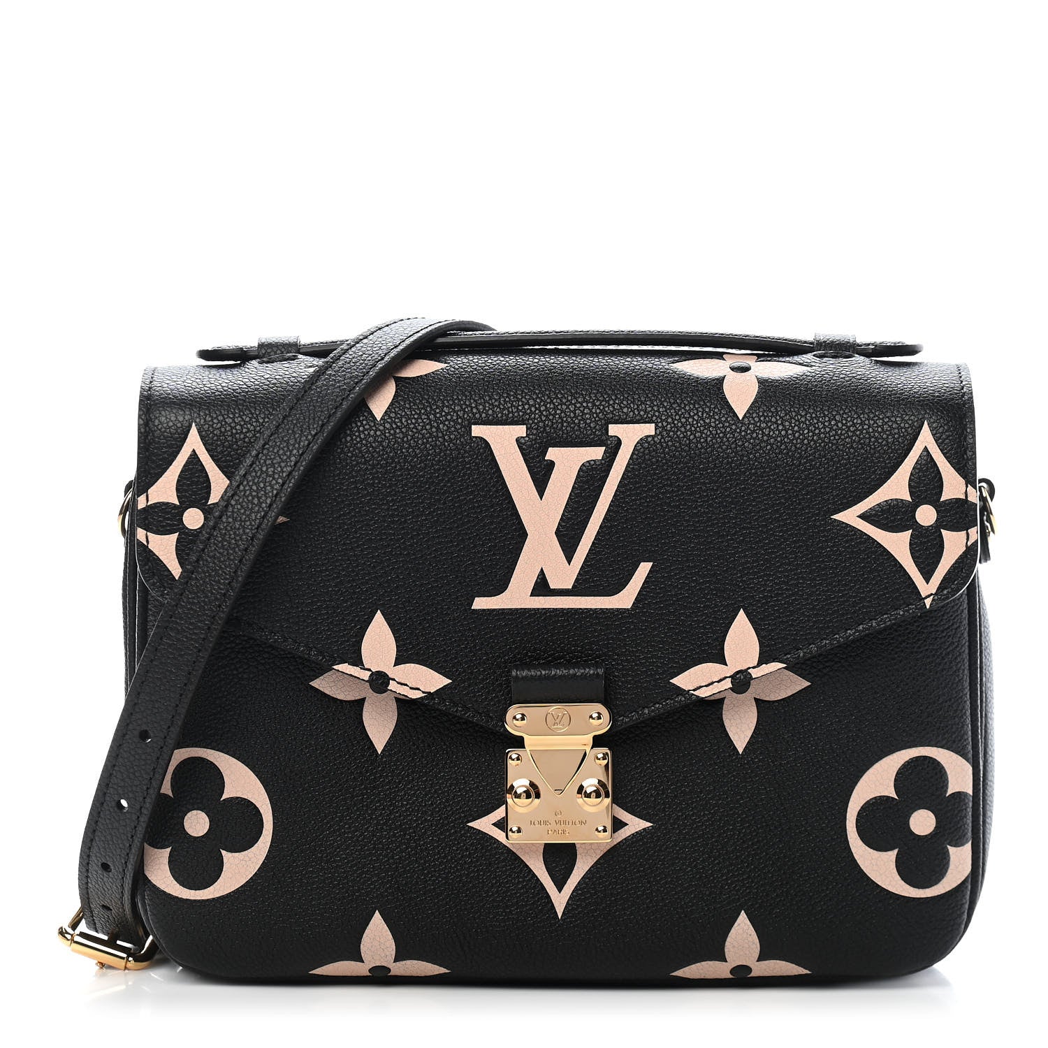 Louis Vuitton Empreinte Monogram Giant Pochette Metis Black Beige 1 of 9