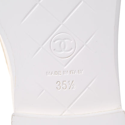 Chanel Lambskin Quilted CC Turnlock Loafers 35.5 White 6 of 9