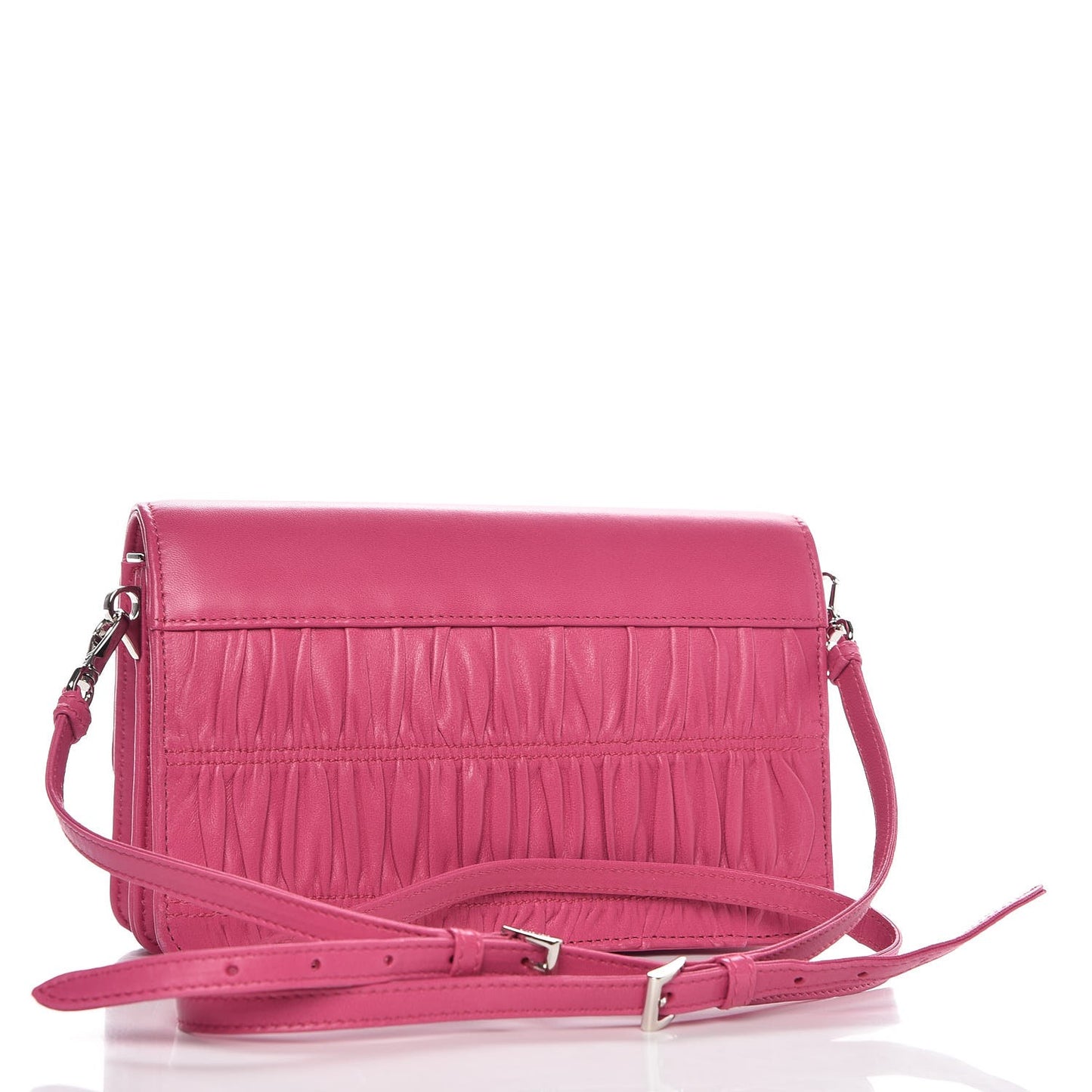 Nappa Gaufre Mini Flap Begonia