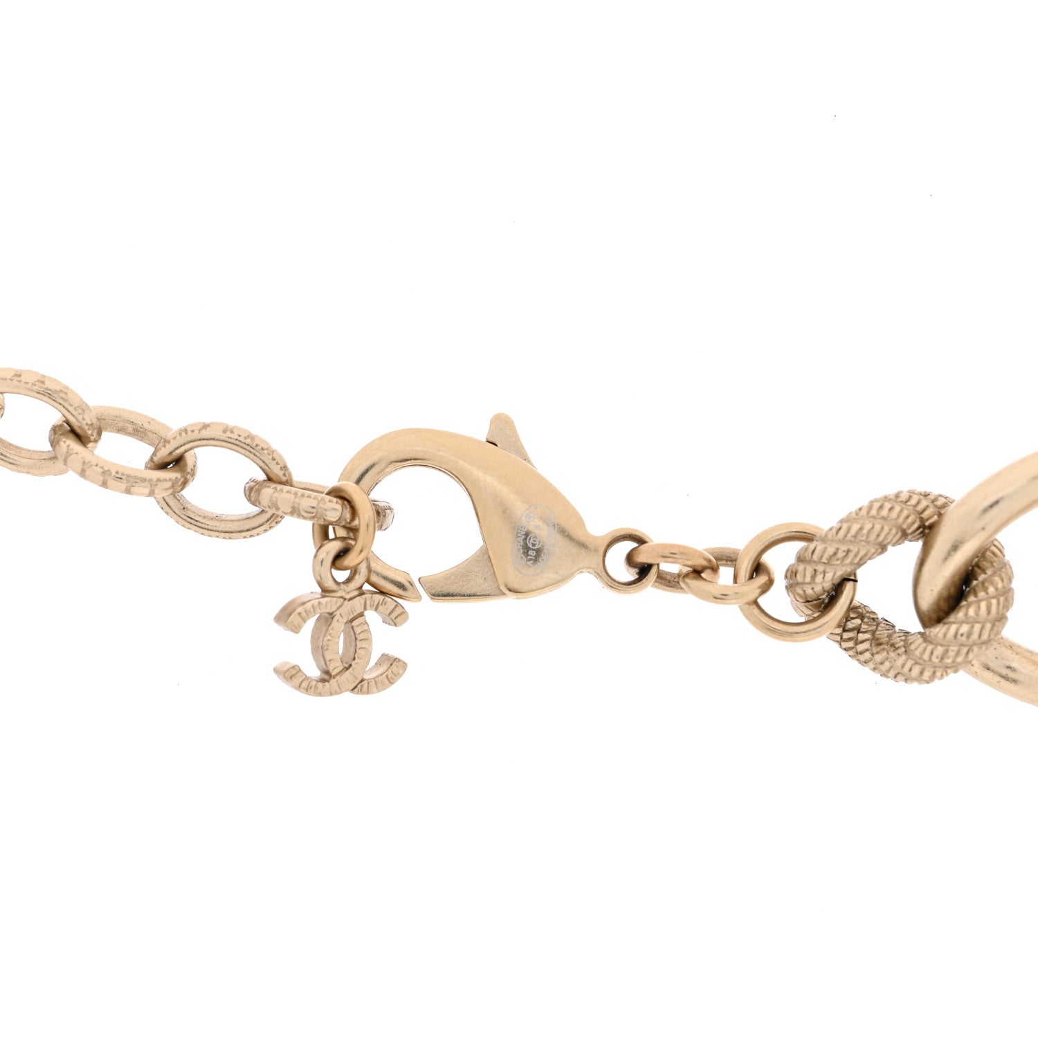 Chanel Metal Medallion Multi Chain Short Necklace Gold 4 of 4