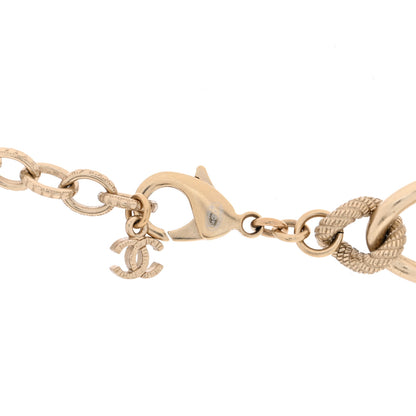 Chanel Metal Medallion Multi Chain Short Necklace Gold 4 of 4