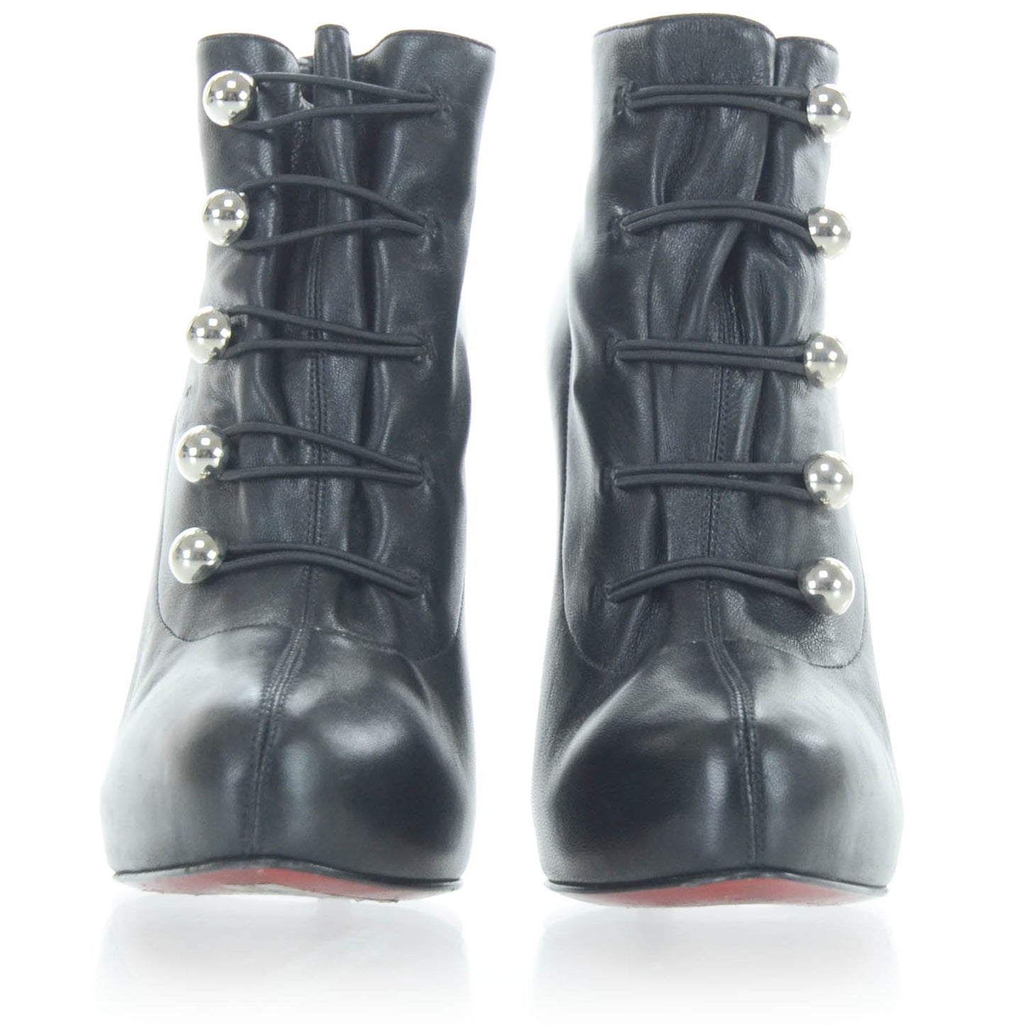 Leather Fifre Corset Booties 36.5