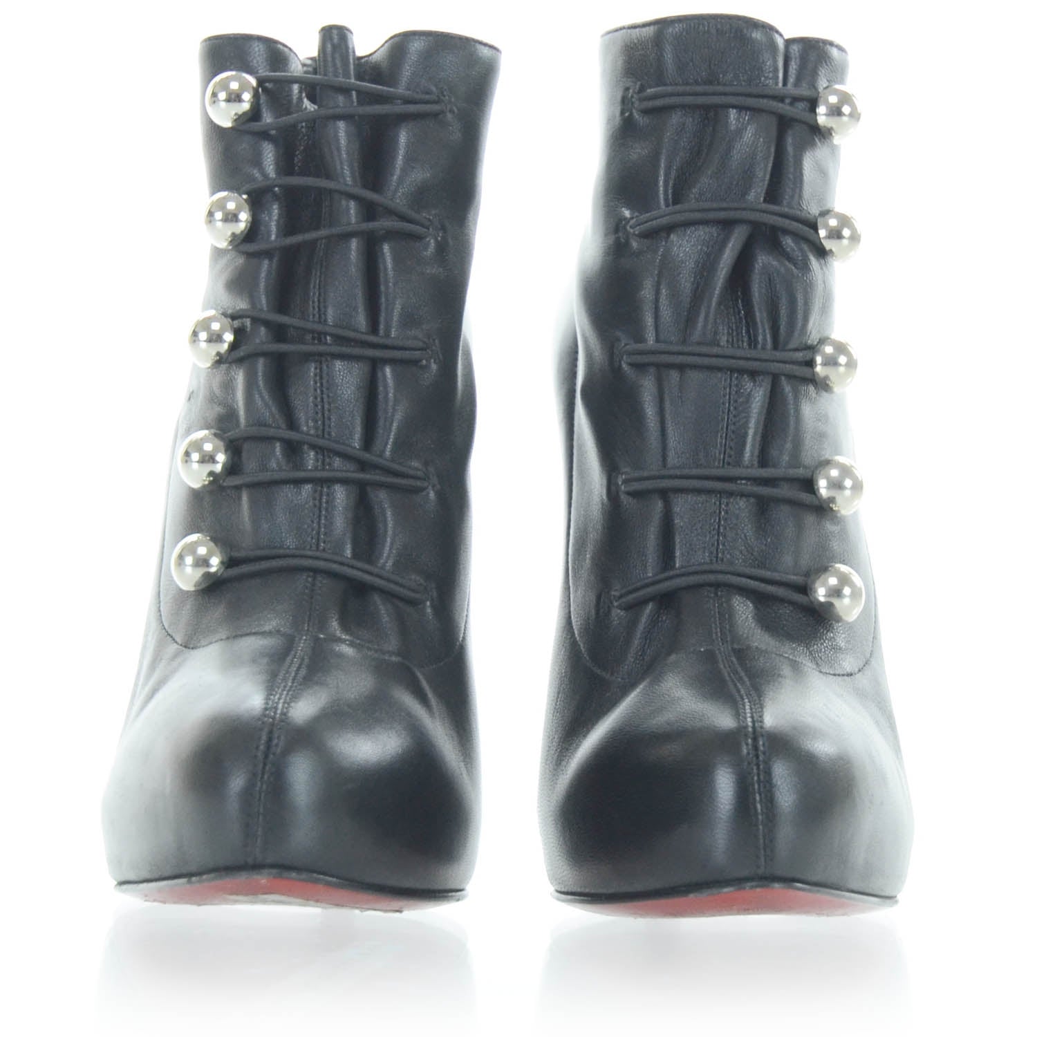Christian Louboutin Leather Fifre Corset Booties 36.5 1 of 12