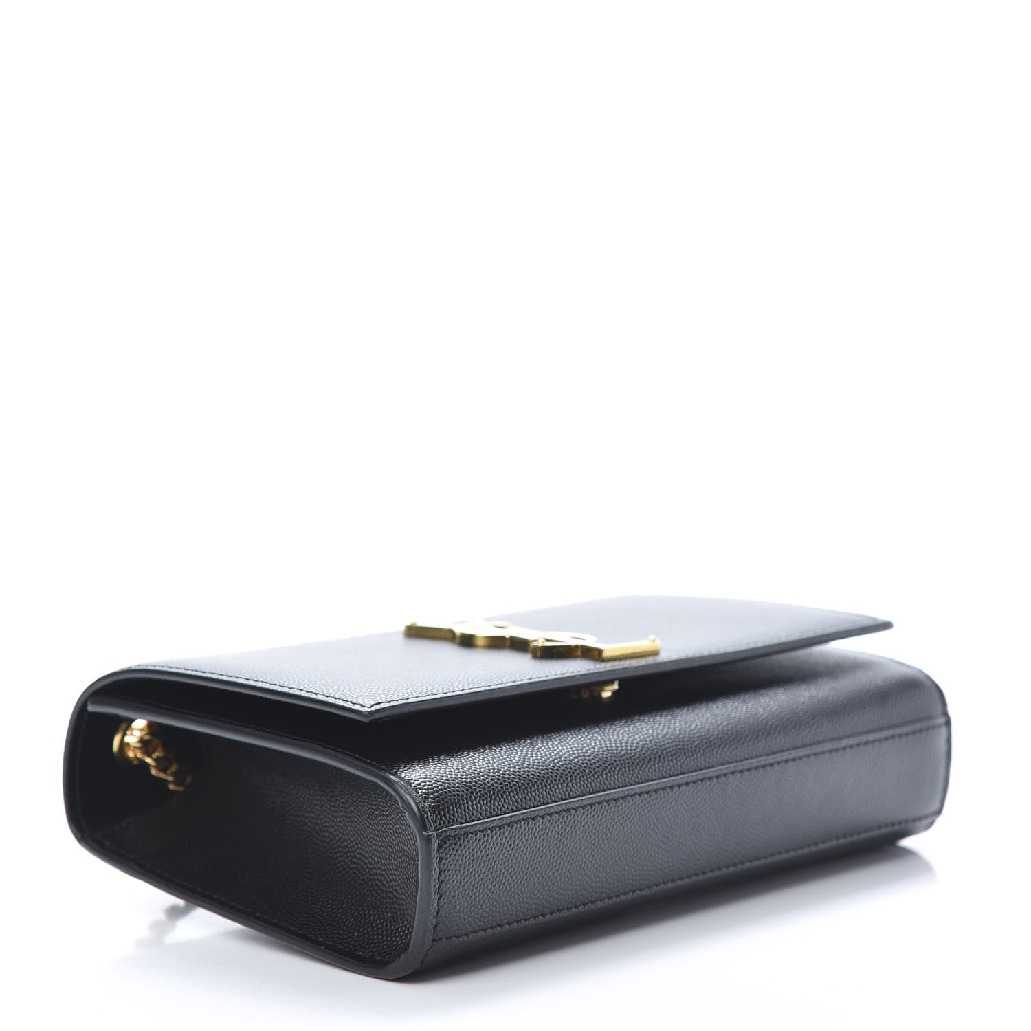 Saint Laurent Grain De Poudre Small Monogram Kate Satchel Black 4 of 10
