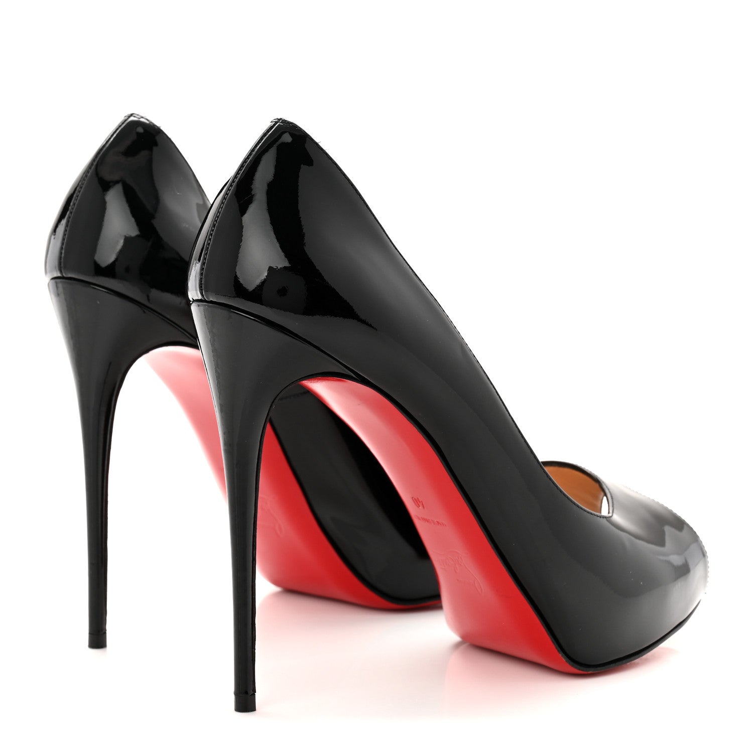 Christian Louboutin Patent New Very Prive 120 Pumps 40 Black