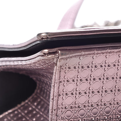 Christian Dior Metallic Patent Micro-Cannage Medium Diorama Flap Bag Pink 15 of 18