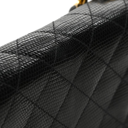 Chanel Lizard Quilted Small Single Flap Black 12 of 12