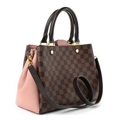 Louis Vuitton Damier Ebene Cuir Taurillon Brittany Magnolia 3 of 10