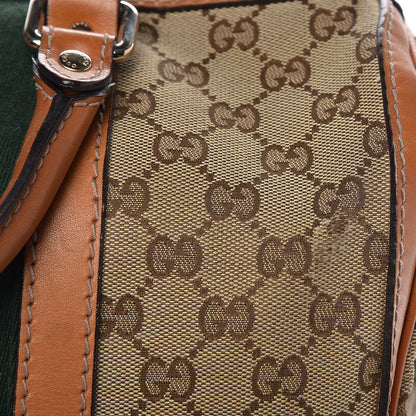 Gucci Monogram Vintage Web Medium Boston Tobacco 11 of 17