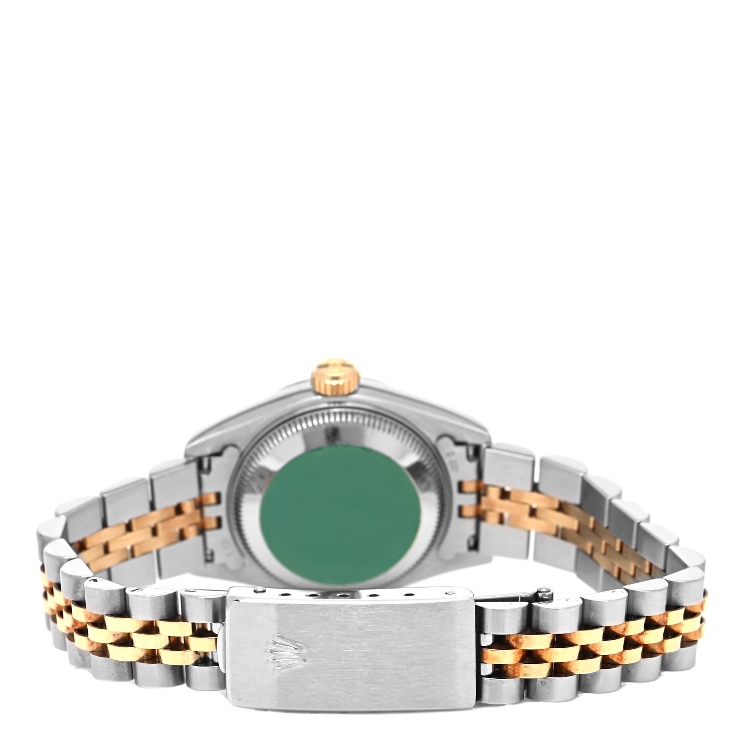 Rolex Stainless Steel 18K Yellow Gold Diamond 26mm Oyster Perpetual Datejust Watch Black 69173 3 of 4