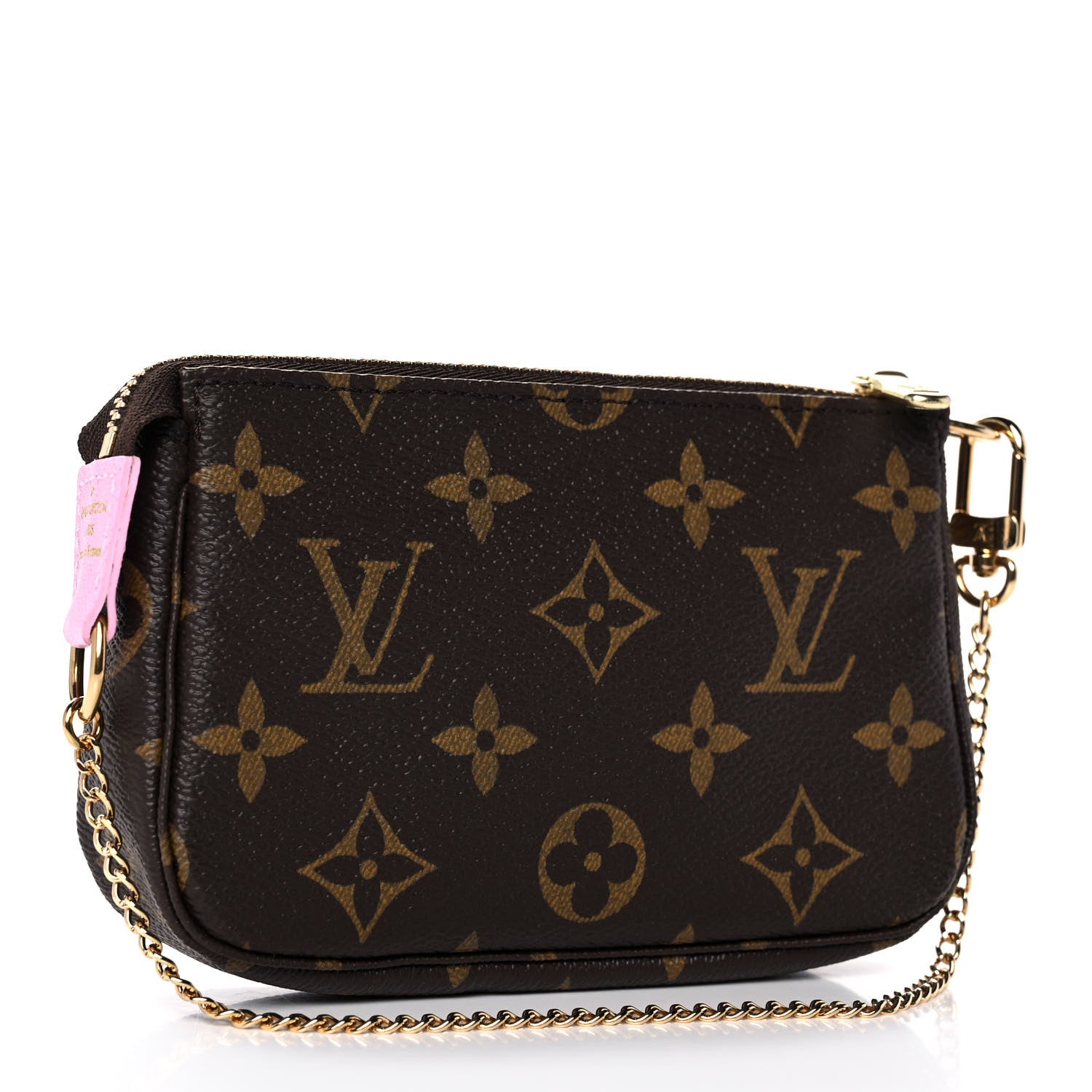 Louis Vuitton Monogram 2016 Christmas Animation Mini Pochette Accessories Rose Ballerine 3 of 11