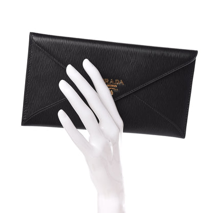 Prada Vitello Move Envelope Wallet Black 2 of 8