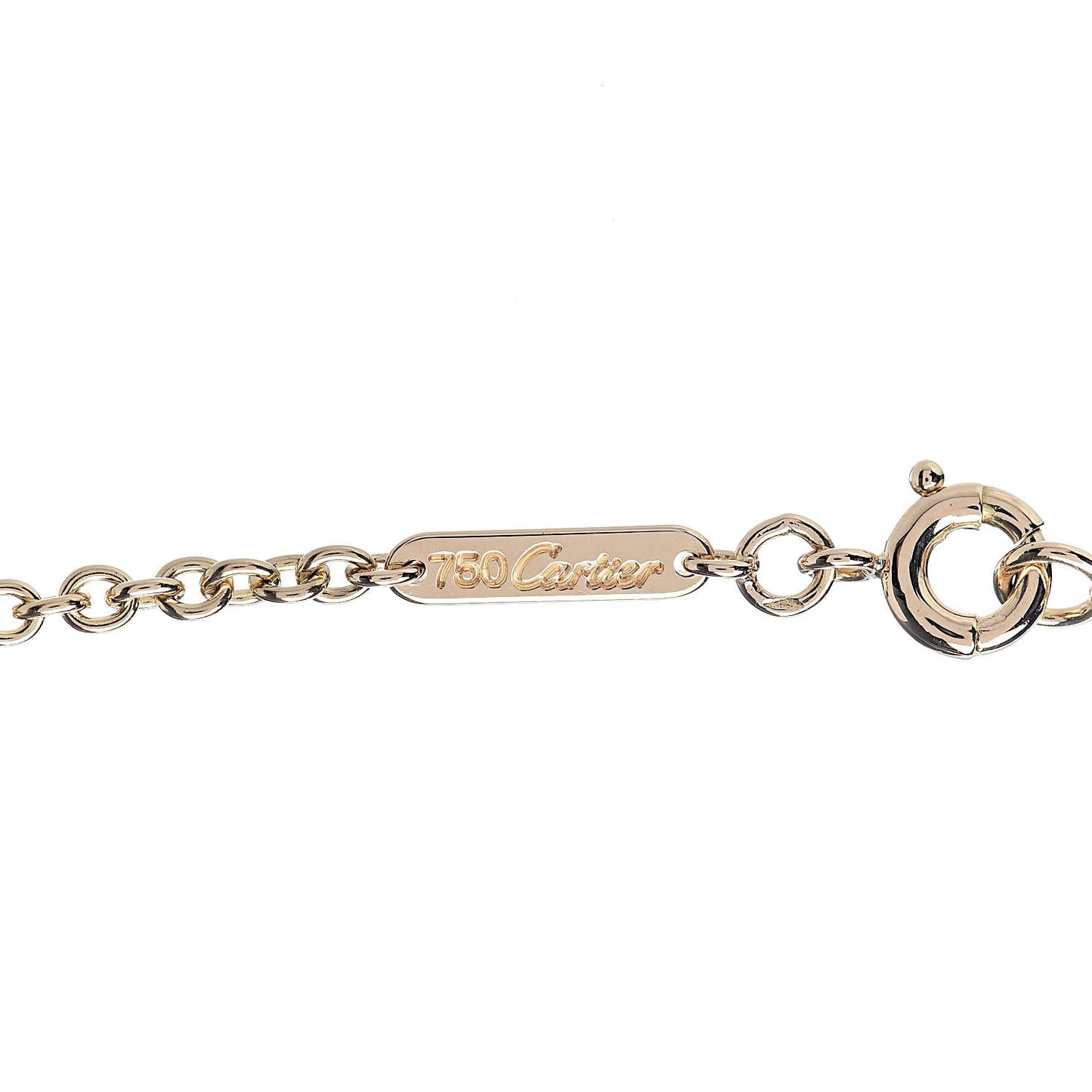 18K Pink Yellow White Gold Baby Trinity Pendant Necklace