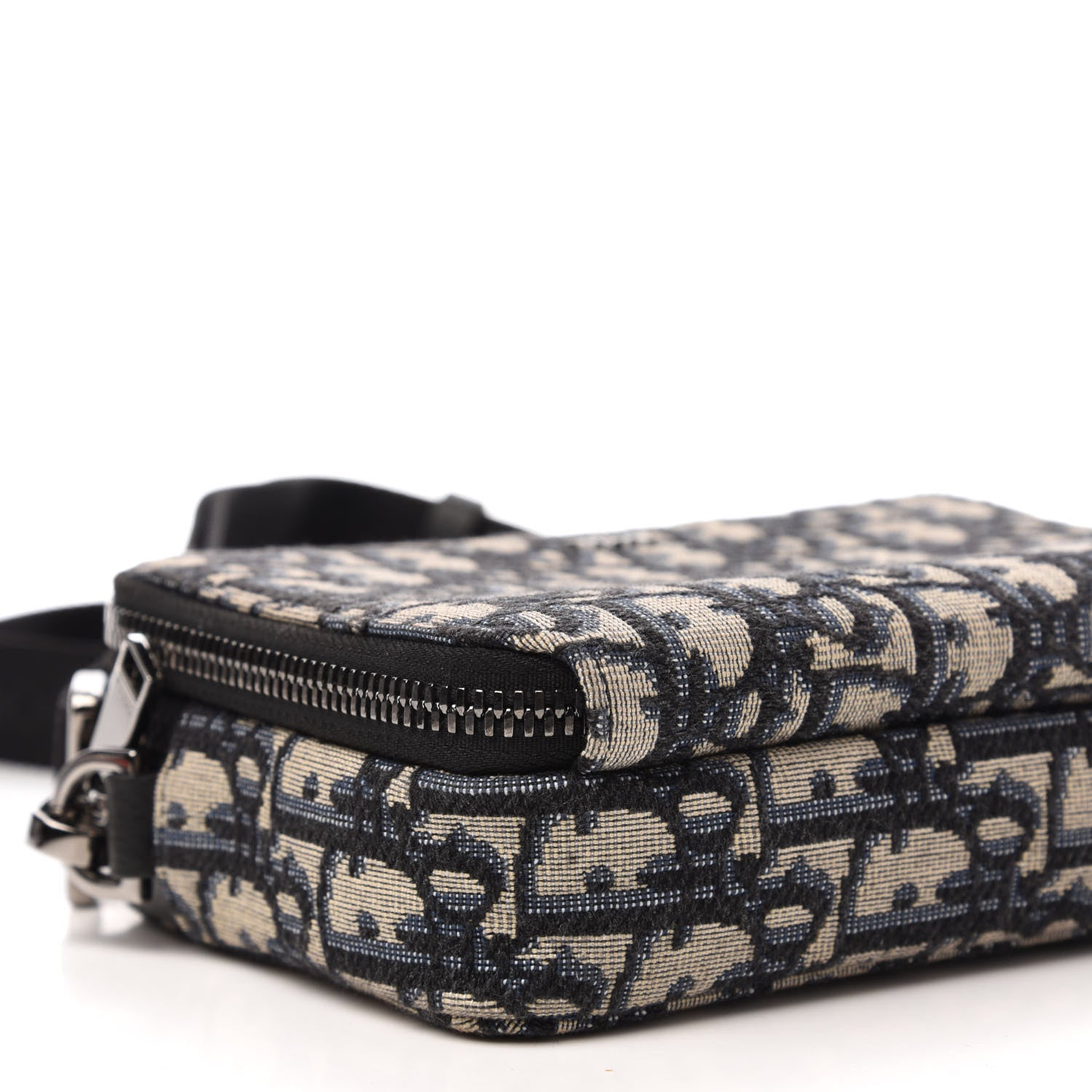 Christian Dior Oblique Pouch Beige Black 7 of 10