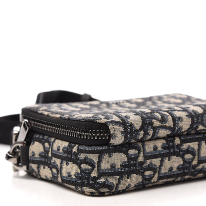 Christian Dior Oblique Pouch Beige Black 7 of 10