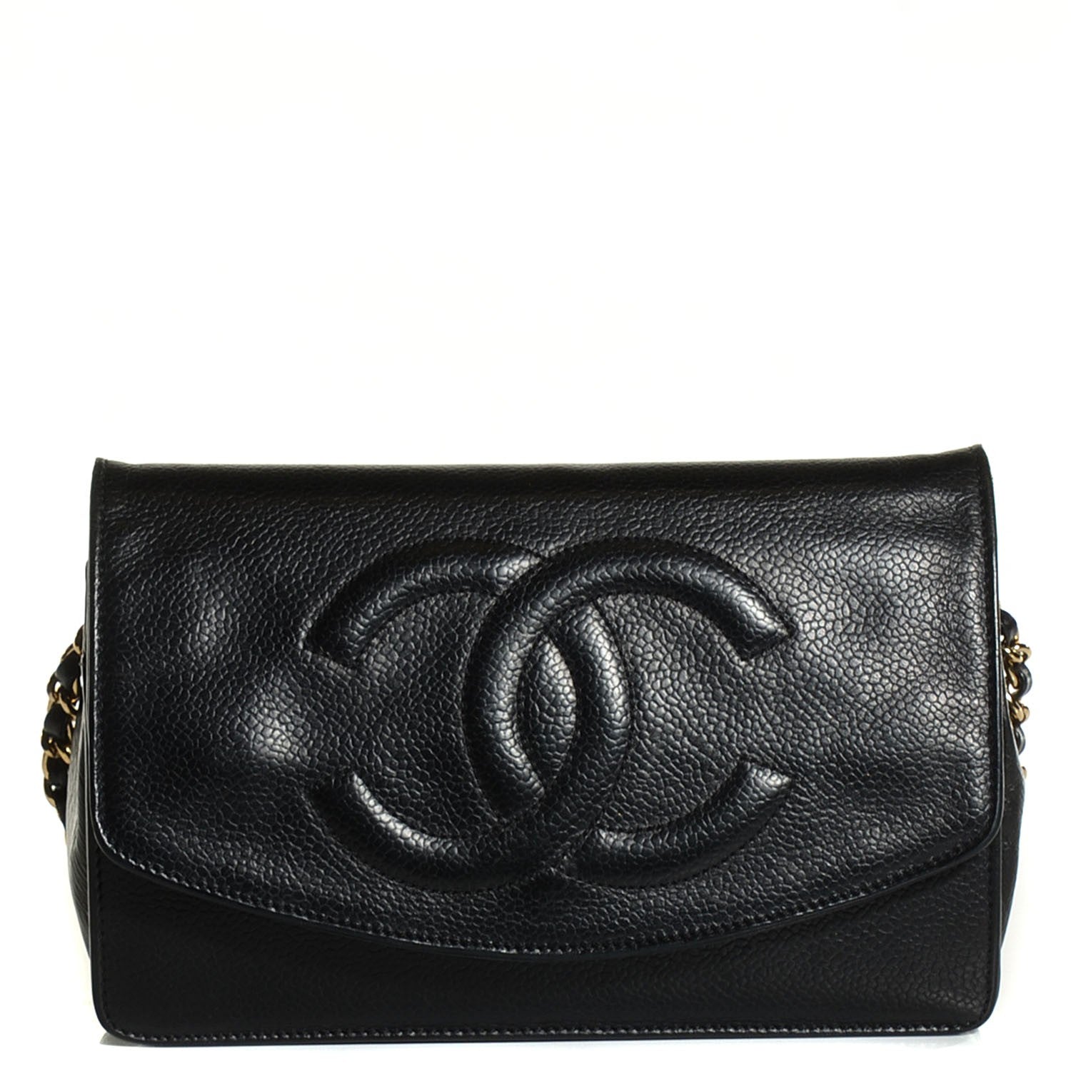 Chanel Caviar Timeless CC Wallet on Chain WOC Black 1 of 8