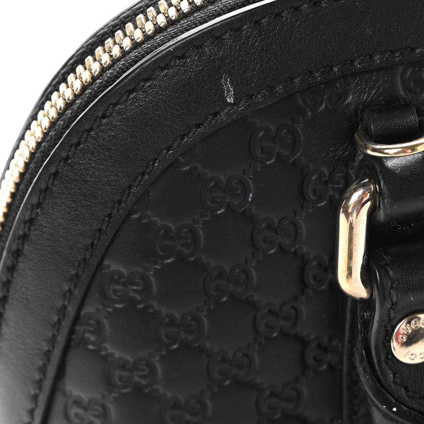 Microguccissima Mini Dome Bag Black