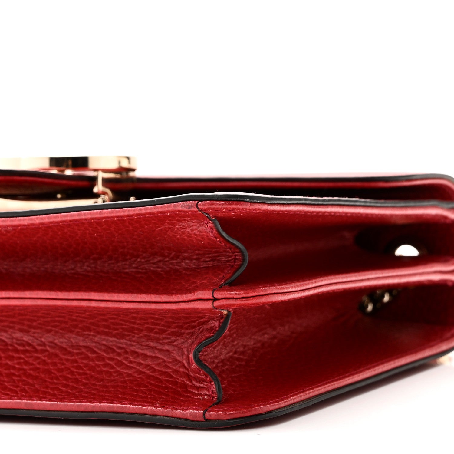 Gucci Dollar Calfskin Small Interlocking G Shoulder Bag Red 11 of 11