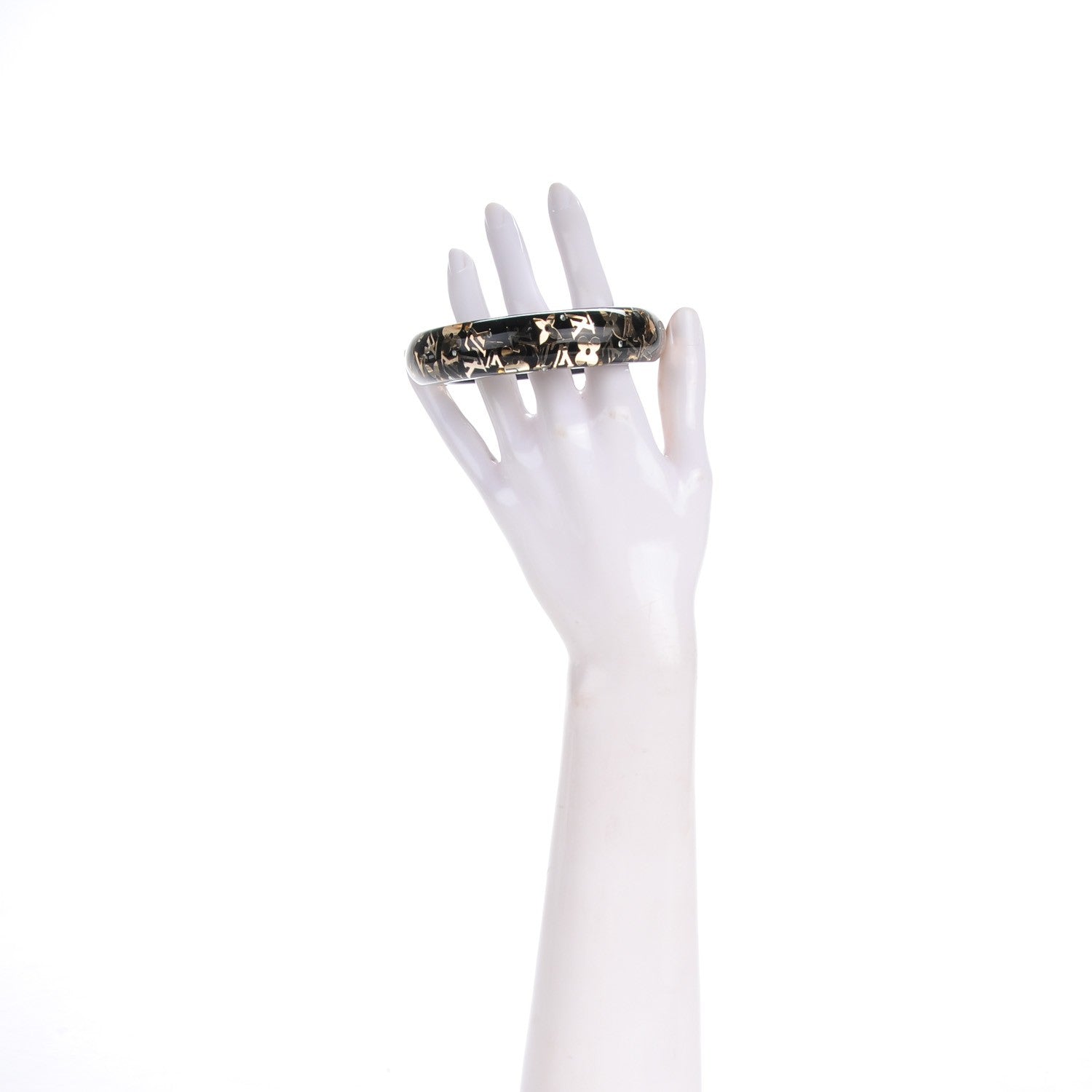 Louis Vuitton Resin Swarovski Medium Inclusion Bracelet GM Black 2 of 3