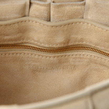 Bottega Veneta Suede Calfskin Maxi Intrecciato Padded Cassette Crossbody Bag Sand 8 of 9