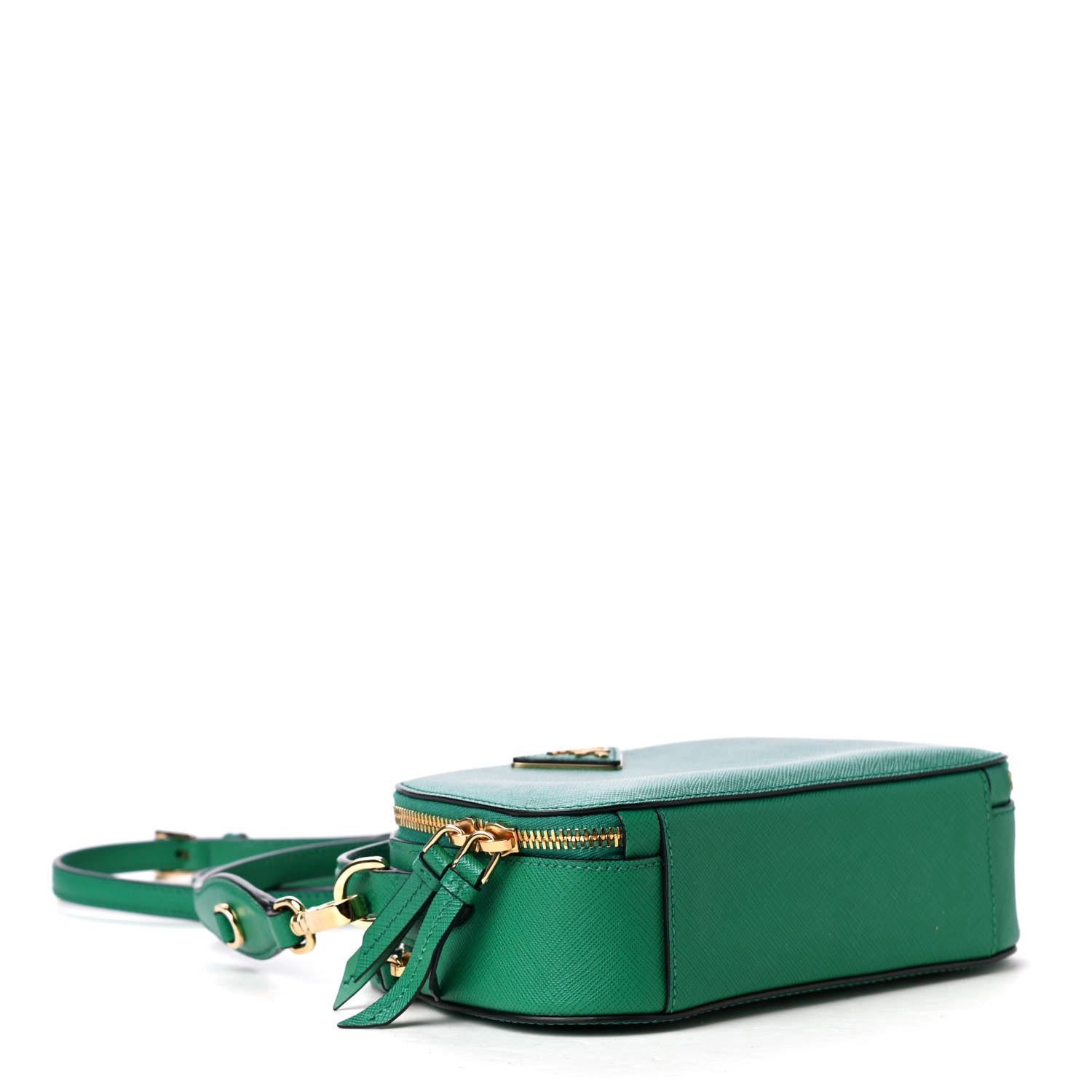 Prada Saffiano Lux Odette Crossbody Verde 3 of 4