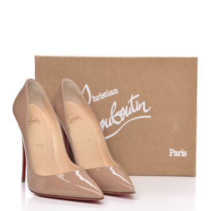 Christian Louboutin Patent So Kate 120 Pumps 38.5 Nude 8 of 8