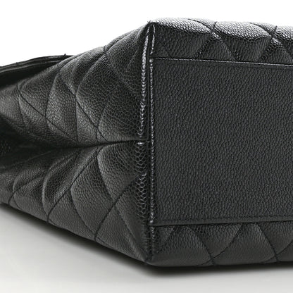 Chanel Caviar Quilted Jumbo Kelly Flap Black 8 of 9