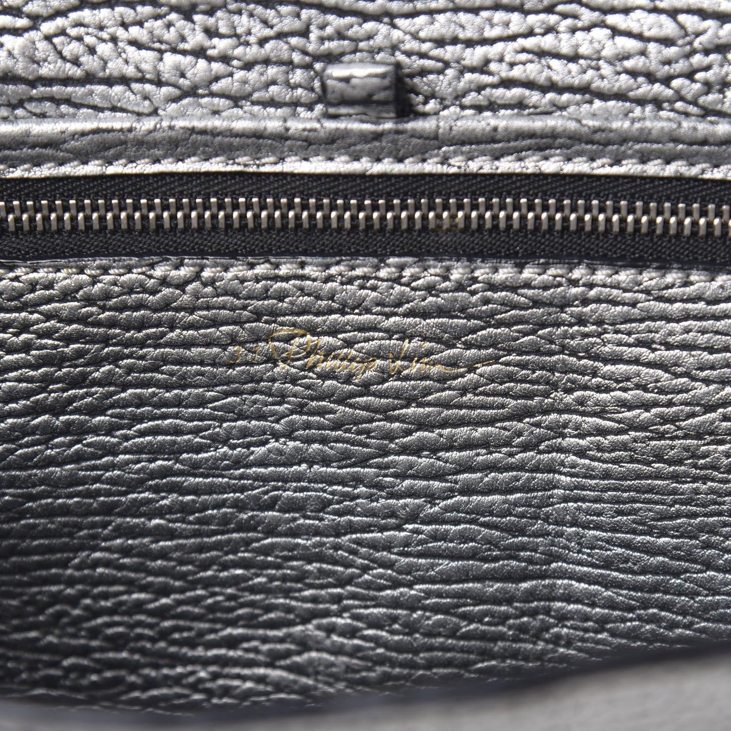 3.1 Phillip Lim 3.1 Textured Calfskin Medium Pashli Satchel Silver 6 of 16