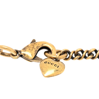 Gucci Metal Lion Head Bracelet Aged Gold 3 of 3