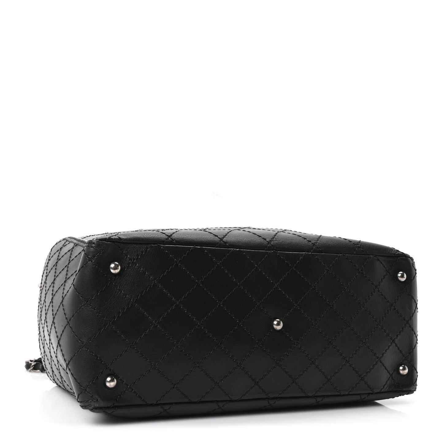 Calfskin CC Pocket Tote Black