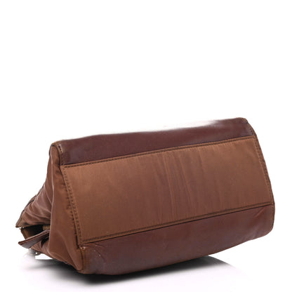 Prada Nappa Nylon Chain Shoulder Bag Brown 3 of 4